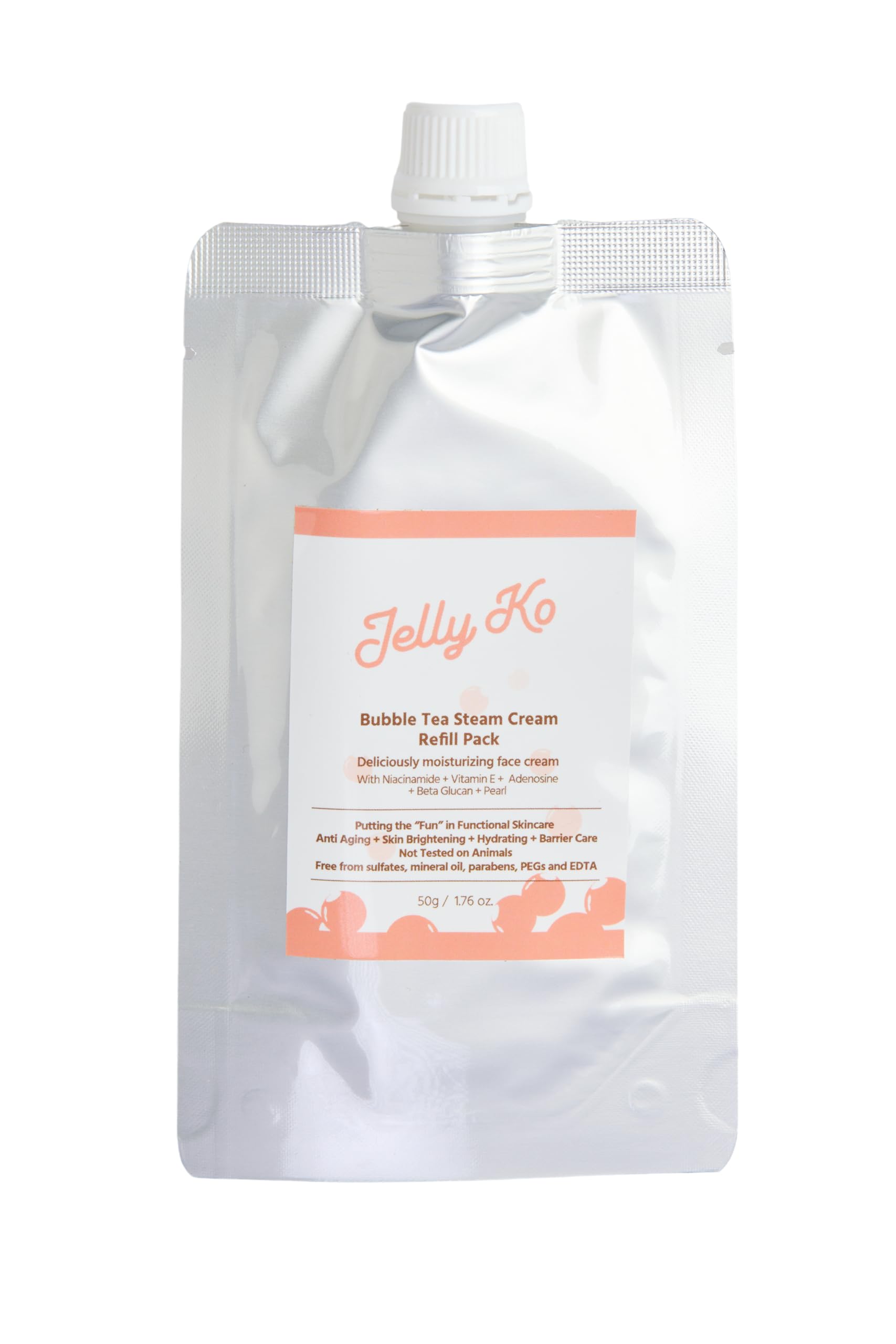 Amazon.com: Jelly Ko Bubble Tea Steam Cream Refill & Travel Pack